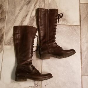 NWOT Frye Melissa lace up boots